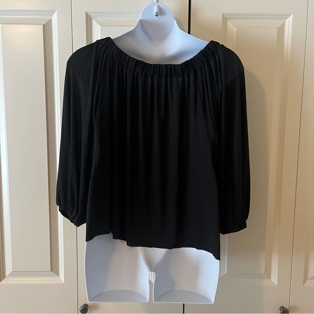 Intimately Free People Black Off-Shoulder Crop Top 🖤✨ - Picture 2 of 4